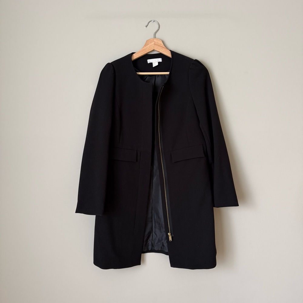 {H&M} Elegant Black Coat